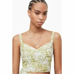All Saints AllSaints Cassia Green Amanzi Top -AllSaints shop unnamed file 4428