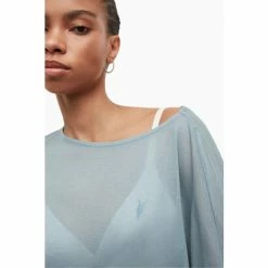 All Saints AllSaints Francesco Rita Blue T-Shirt -AllSaints shop unnamed file 4460