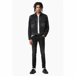 All Saints AllSaints Black Ronnie Skinny Fit Jeans -AllSaints shop unnamed file 4485