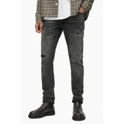 All Saints AllSaints Black Rex Damaged Jeans