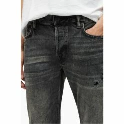 All Saints AllSaints Black Rex Damaged Jeans -AllSaints shop unnamed file 4537