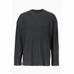 All Saints AllSaints Black Elias Organic Cotton Long Sleeve T-Shirt -AllSaints shop unnamed file 454