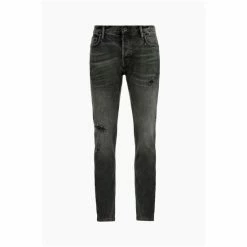 All Saints AllSaints Black Rex Damaged Jeans -AllSaints shop unnamed file 4540