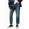 All Saints AllSaints Blue Jack Damaged Selvedge Taper Leg Jeans
