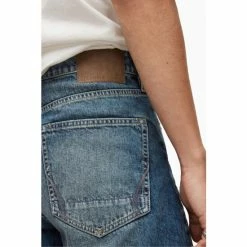 All Saints AllSaints Blue Jack Damaged Selvedge Taper Leg Jeans -AllSaints shop unnamed file 4580
