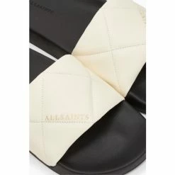 All Saints AllSaints White Bell Sliders -AllSaints shop unnamed file 4641