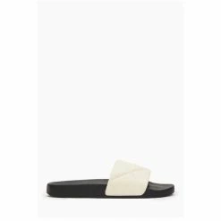 All Saints AllSaints White Bell Sliders -AllSaints shop unnamed file 4642