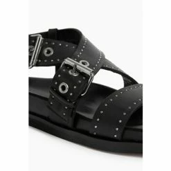 All Saints Black Nina Sandals -AllSaints shop unnamed file 4647