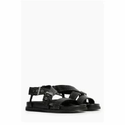 All Saints Black Nina Sandals -AllSaints shop unnamed file 4648