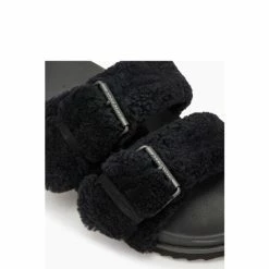 All Saints AllSaints Sian Sherpa Black Sandals 4 All Saints AllSaints Sian Sherpa Black Sandals -AllSaints shop unnamed file 4671