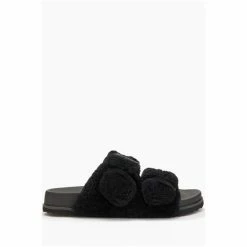 All Saints AllSaints Sian Sherpa Black Sandals 5 All Saints AllSaints Sian Sherpa Black Sandals -AllSaints shop unnamed file 4672
