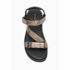 All Saints AllSaints Gold Atlanta Shimmer Sandals -AllSaints shop unnamed file 4688