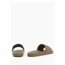 All Saints Grey Shell Leather Slider -AllSaints shop unnamed file 4717