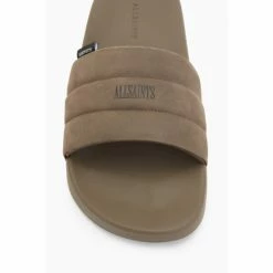 All Saints Grey Shell Leather Slider -AllSaints shop unnamed file 4718