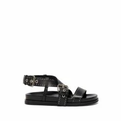 All Saints AllSaints Black Nina Sandals