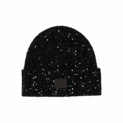 All Saints AllSaints Ney Yarn Black Beanie Hat