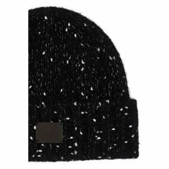 All Saints AllSaints Ney Yarn Black Beanie Hat -AllSaints shop unnamed file 4758