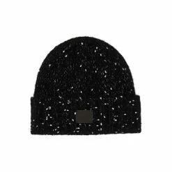 All Saints AllSaints Ney Yarn Black Beanie Hat -AllSaints shop unnamed file 4759