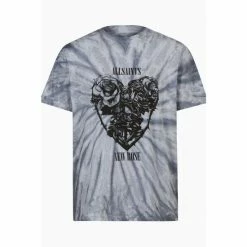 All Saints AllSaints Blue Harley Short Sleeve Crew T-Shirt -AllSaints shop unnamed file 478