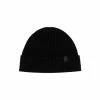 All Saints AllSaints Rib Mix Black Beanie Hat