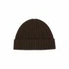 All Saints Green Rib Mix Beanie Hat
