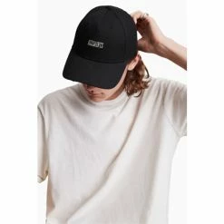 All Saints AllSaints Black Axl Baseball Cap -AllSaints shop unnamed file 4795