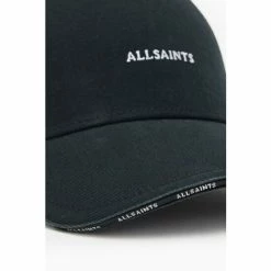 All Saints AllSaints Black Felix Baseball Cap -AllSaints shop unnamed file 4810