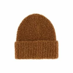 All Saints Teddy Brown Beanie Hat -AllSaints shop unnamed file 4820
