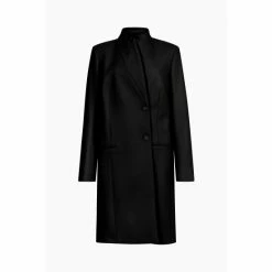 All Saints AllSaints Sidney Black Coat -AllSaints shop unnamed file 4852