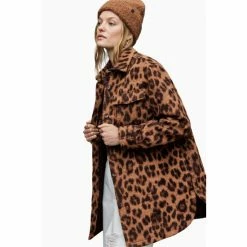 All Saints AllSaints Sophie Brown Leo Jacket -AllSaints shop unnamed file 4860