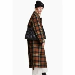 All Saints AllSaints Brown Bree Check Coat -AllSaints shop unnamed file 4878