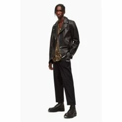 All Saints AllSaints Black Wick Biker Coat -AllSaints shop unnamed file 4896