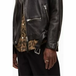 All Saints AllSaints Black Wick Biker Coat -AllSaints shop unnamed file 4899
