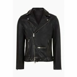 All Saints AllSaints Black Wick Biker Coat -AllSaints shop unnamed file 4900