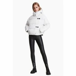 All Saints AllSaints White Allais Puffer -AllSaints shop unnamed file 4903