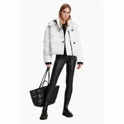 All Saints AllSaints White Allais Puffer -AllSaints shop unnamed file 4904