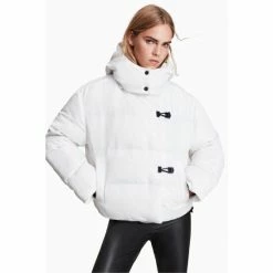 All Saints AllSaints White Allais Puffer -AllSaints shop unnamed file 4905