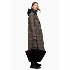 All Saints AllSaints Alexis Brown Check Coat -AllSaints shop unnamed file 4919
