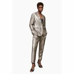 All Saints AllSaints Silver Leigh Sequin Blazer -AllSaints shop unnamed file 4947