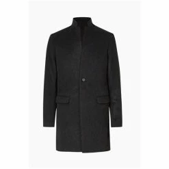 All Saints AllSaints Grey Manor Coat -AllSaints shop unnamed file 4952