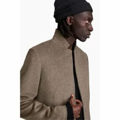 All Saints AllSaints Brown Manor Coat -AllSaints shop unnamed file 4958