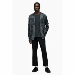 All Saints AllSaints Klubbe Short Sleeve Black Shirt -AllSaints shop unnamed file 496