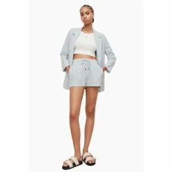 All Saints AllSaints Blue Aleida Blue Tri Shorts -AllSaints shop unnamed file 4978