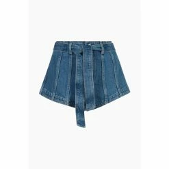 All Saints AllSaints Frankie Blue Shorts -AllSaints shop unnamed file 4991