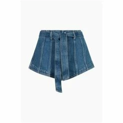 All Saints AllSaints Frankie Blue Shorts -AllSaints shop unnamed file 4992