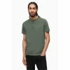 All Saints AllSaints Green Brace Henley T-Shirt