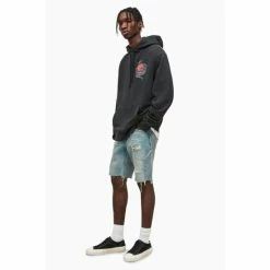 All Saints AllSaints Indigo Alva Denim Shorts -AllSaints shop unnamed file 5003