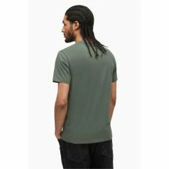 All Saints AllSaints Green Brace Henley T-Shirt -AllSaints shop unnamed file 501