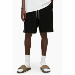 All Saints AllSaints Davis Black Shorts -AllSaints shop unnamed file 5021