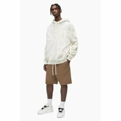 All Saints AllSaints Brown Helix Sweatshorts -AllSaints shop unnamed file 5042